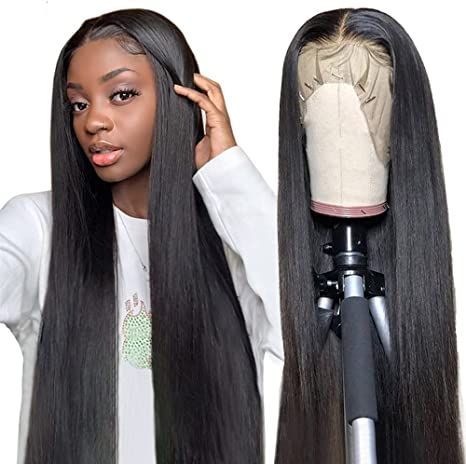 Indian Remy Straight Wig Natural Black